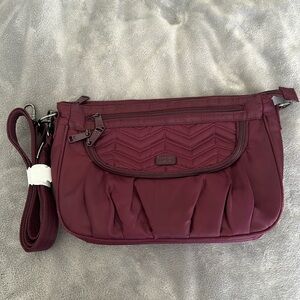 Lug Plum Chevron Crossbody Bag